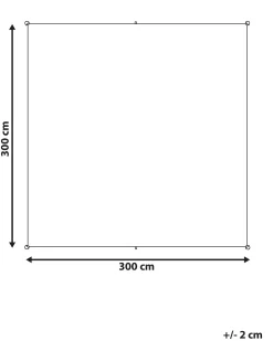 Żagiel przeciwsłoneczny LUKKA 300 cm 300 cm Szary