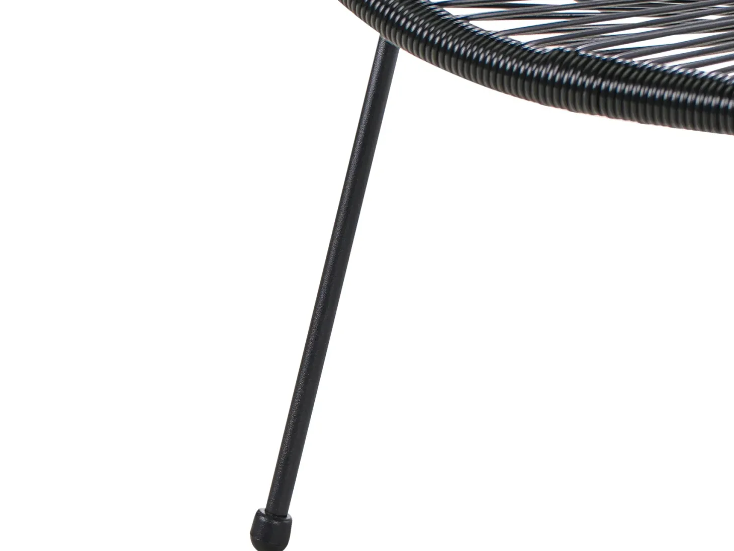 Ławka ogrodowa ACAPULCO II 113 cm Technorattan Czarny