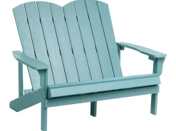 Ławka ogrodowa ADIRONDACK 125 cm Błękitny