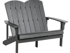 Ławka ogrodowa ADIRONDACK 125 cm Ciemnoszary
