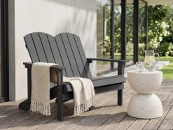 Ławka ogrodowa ADIRONDACK 125 cm Ciemnoszary