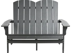 Ławka ogrodowa ADIRONDACK 125 cm Ciemnoszary