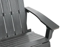 Ławka ogrodowa ADIRONDACK 125 cm Ciemnoszary