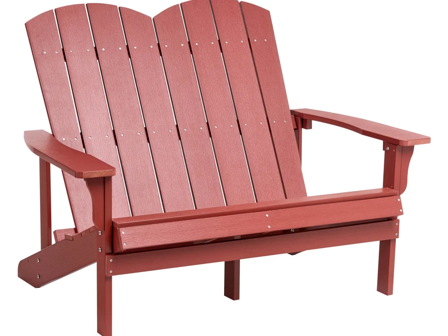 Ławka ogrodowa ADIRONDACK 125 cm Czerwony