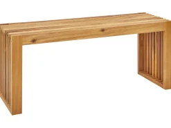 Ławka ogrodowa BELLANO 105 cm Drewno akacjowe Brązowy