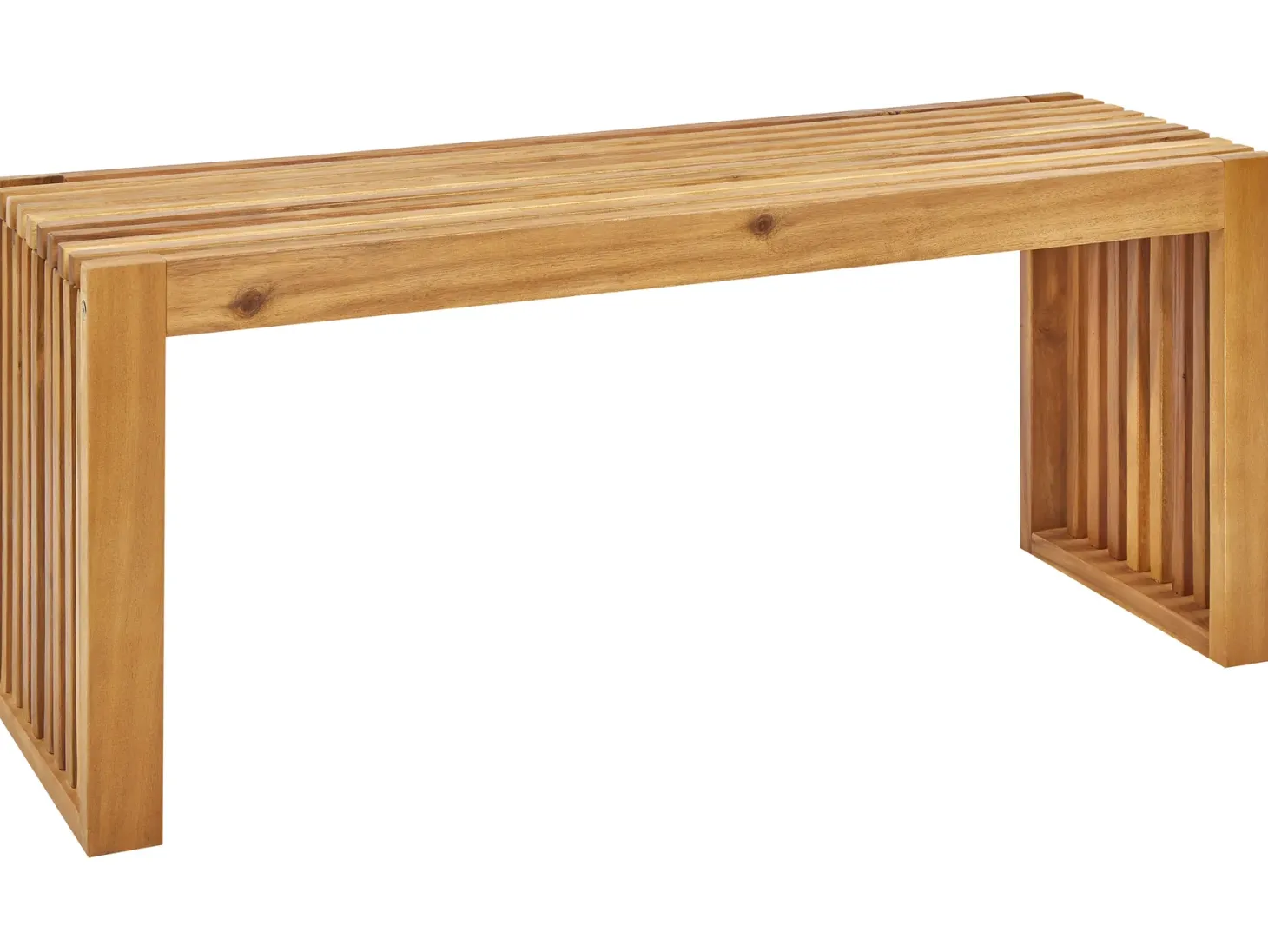 Ławka ogrodowa BELLANO 105 cm Drewno akacjowe Brązowy