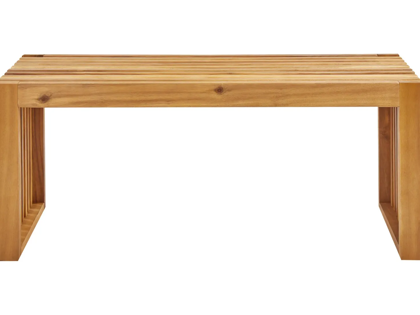 Ławka ogrodowa BELLANO 105 cm Drewno akacjowe Brązowy