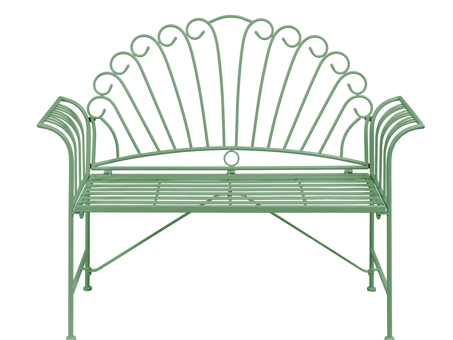 Ławka ogrodowa CAVINIA 125 cm Metal Zielony