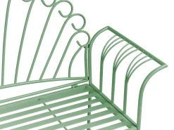 Ławka ogrodowa CAVINIA 125 cm Metal Zielony