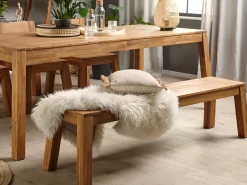 Ławka ogrodowa LIVORNO 169 cm Drewno akacjowe Brązowy