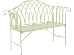 Ławka ogrodowa MILAZZO 130 cm Metal Jasnozielony