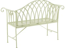 Ławka ogrodowa MILAZZO 130 cm Metal Jasnozielony