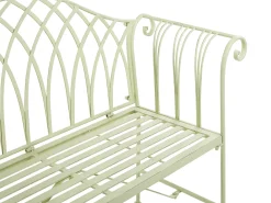 Ławka ogrodowa MILAZZO 130 cm Metal Jasnozielony
