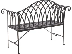 Ławka ogrodowa MILAZZO 130 cm Metal Czarny
