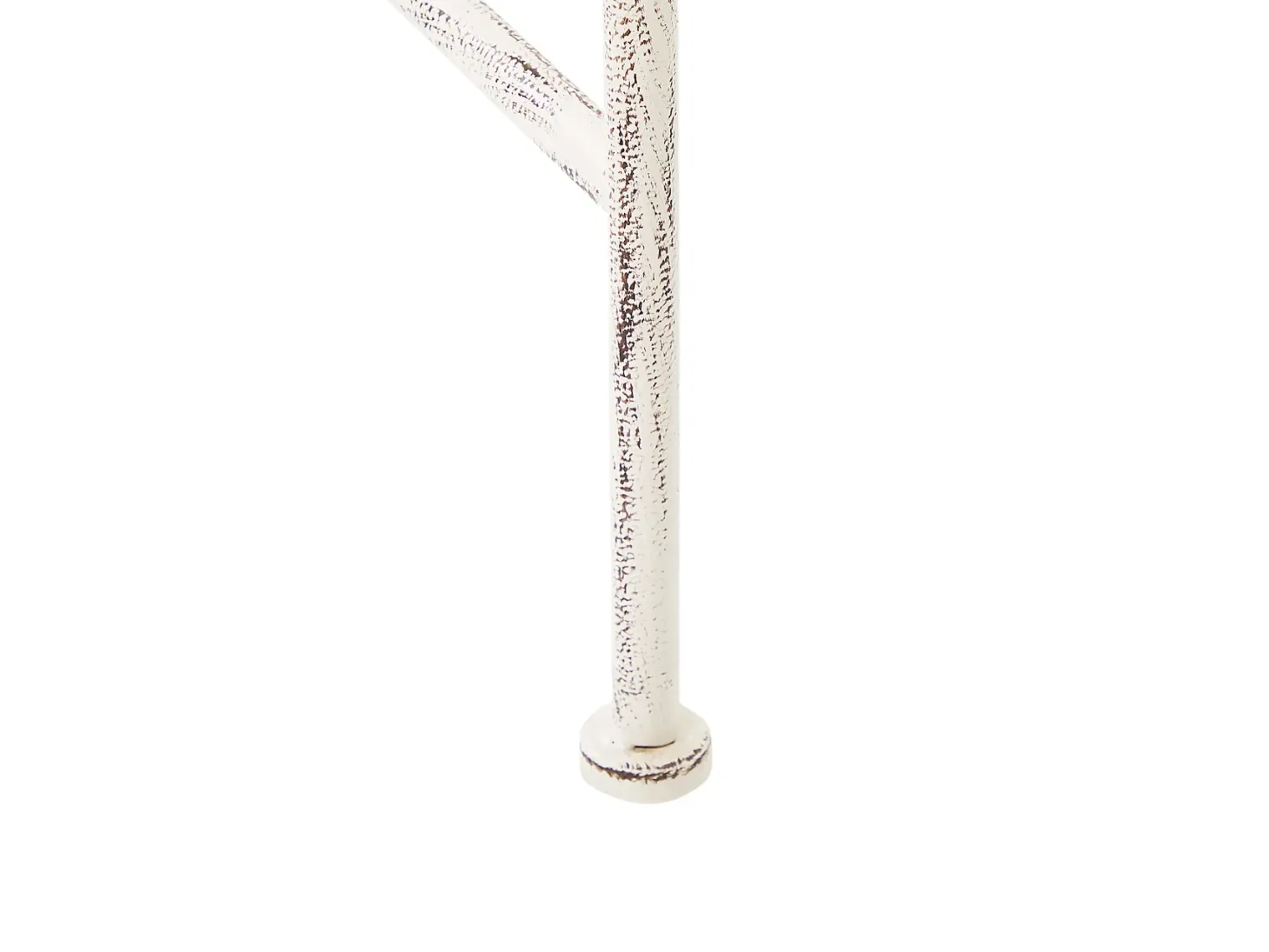 Ławka ogrodowa MILAZZO 130 cm Metal Biały