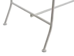 Ławka ogrodowa PAVIA 146 cm Metal Złamana biel
