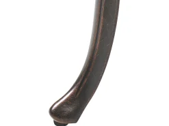 Ławka ogrodowa PIURA 88 cm Metal Ciemnobrązowy