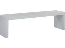Ławka ogrodowa TARANTO 150 cm Beton Biały