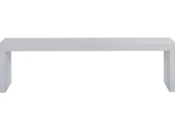 Ławka ogrodowa TARANTO 150 cm Beton Biały