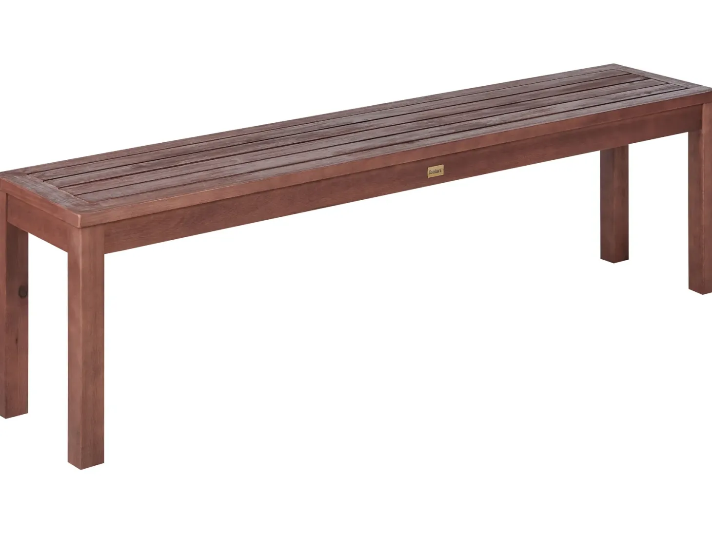 Ławka ogrodowa TUSCANIA 160 cm Drewno eukaliptusowe Ciemnobrązowy