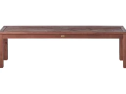 Ławka ogrodowa TUSCANIA 160 cm Drewno eukaliptusowe Ciemnobrązowy