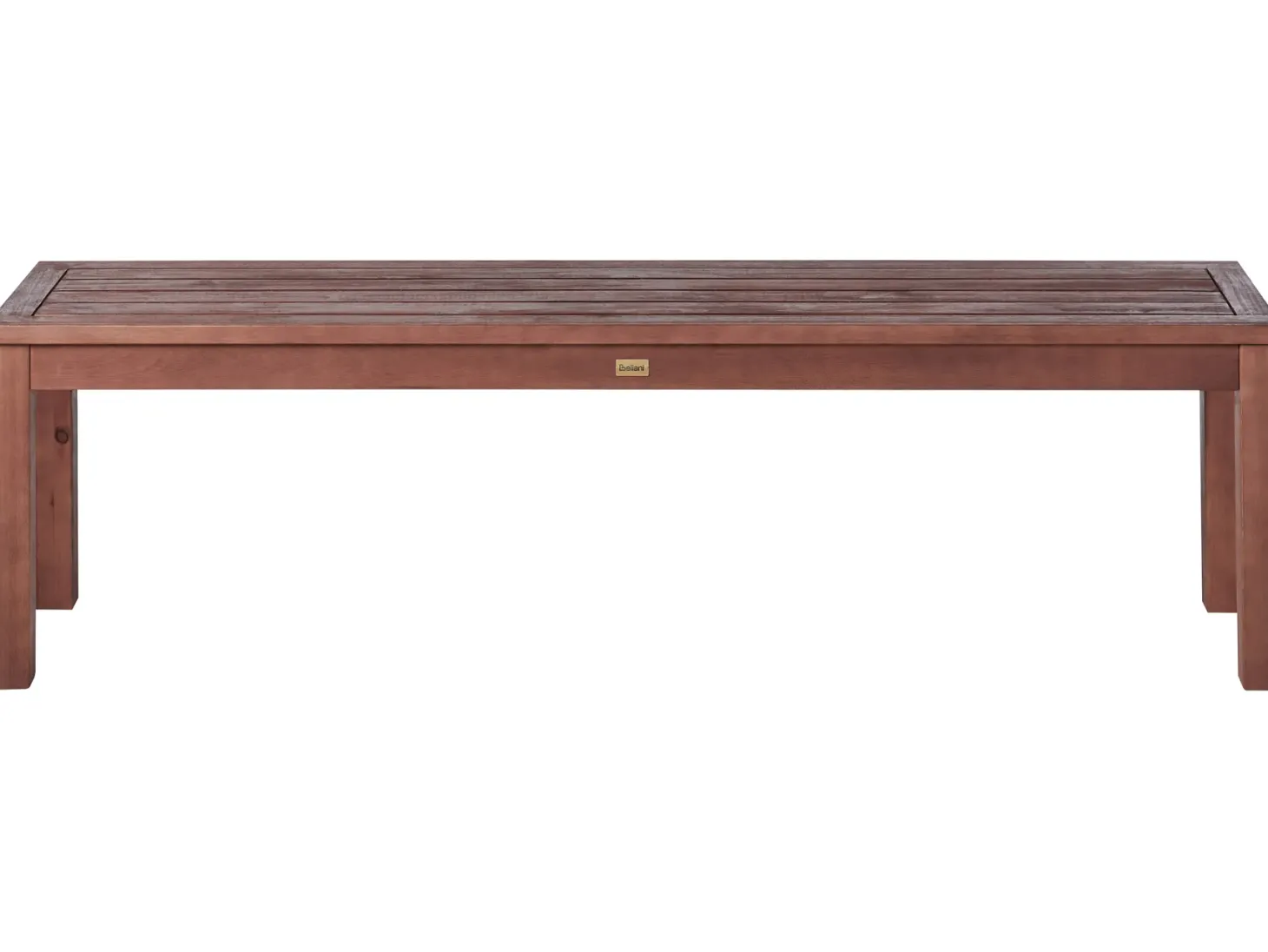 Ławka ogrodowa TUSCANIA 160 cm Drewno eukaliptusowe Ciemnobrązowy