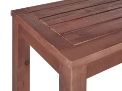 Ławka ogrodowa TUSCANIA 160 cm Drewno eukaliptusowe Ciemnobrązowy