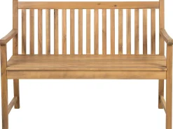 Ławka ogrodowa VIVARA 120 cm Certyfikowane drewno akacjowe Jasnobrązowy