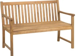 Ławka ogrodowa VIVARA 120 cm Certyfikowane drewno akacjowe Jasnobrązowy