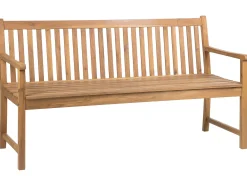 Ławka ogrodowa VIVARA 160 cm Certyfikowane drewno akacjowe Jasnobrązowy