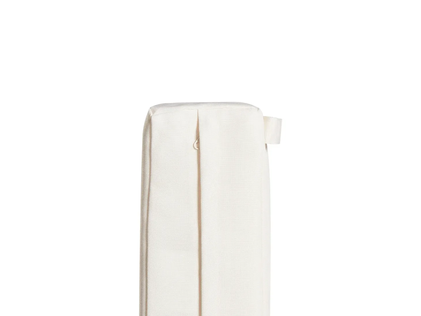 Ławka ogrodowa z poduchą GIAVENO 135 cm Drewno akacjowe Złamana biel