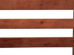 Ławka ogrodowa z poduchą PORTICI 210 cm Drewno eukaliptusowe Ciemny brąz/ beżowoszary