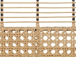 Ławka ogrodowa z poduchą PRATELLO 122 cm Technorattan Naturalny