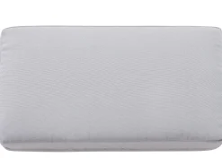 Ławka ogrodowa z poduchą SALERNO 142 cm Metal Jasnoszary