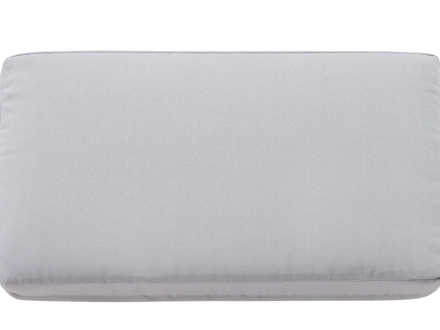 Ławka ogrodowa z poduchą SALERNO 142 cm Metal Jasnoszary
