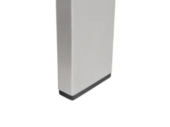 Ławka ogrodowa z poduchą SALERNO 142 cm Metal Jasnoszary
