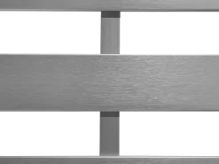 Ławka ogrodowa z poduchą SALERNO 142 cm Metal Jasnoszary