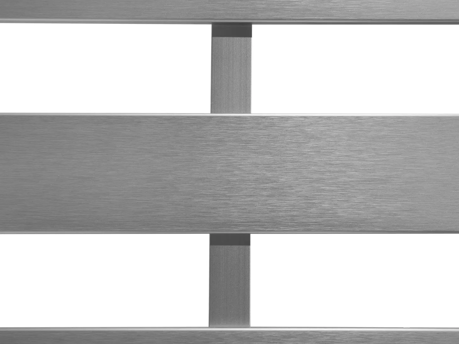 Ławka ogrodowa z poduchą SALERNO 142 cm Metal Jasnoszary