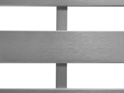 Ławka ogrodowa z poduchą SALERNO 142 cm Metal Ciemnoszary