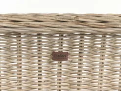 Ławka ogrodowa z poduchą SUSUA 141 cm Rattan Naturalny