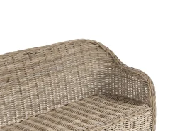 Ławka ogrodowa z poduchą SUSUA 189 cm Rattan Naturalny