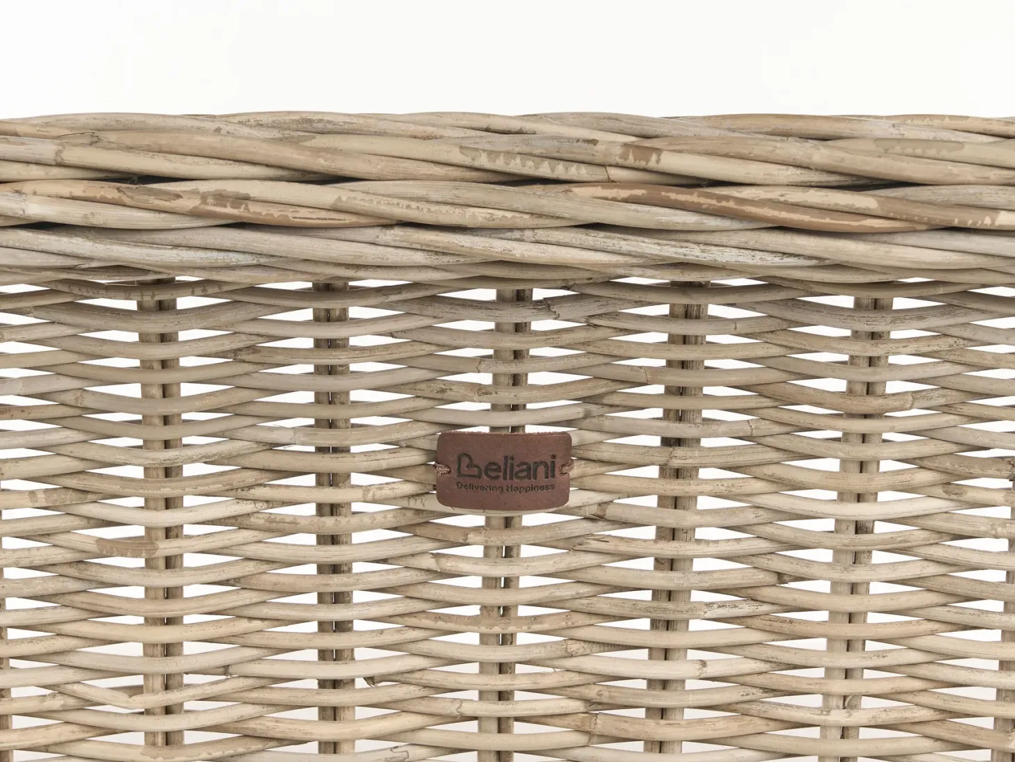 Ławka ogrodowa z poduchą SUSUA 189 cm Rattan Naturalny