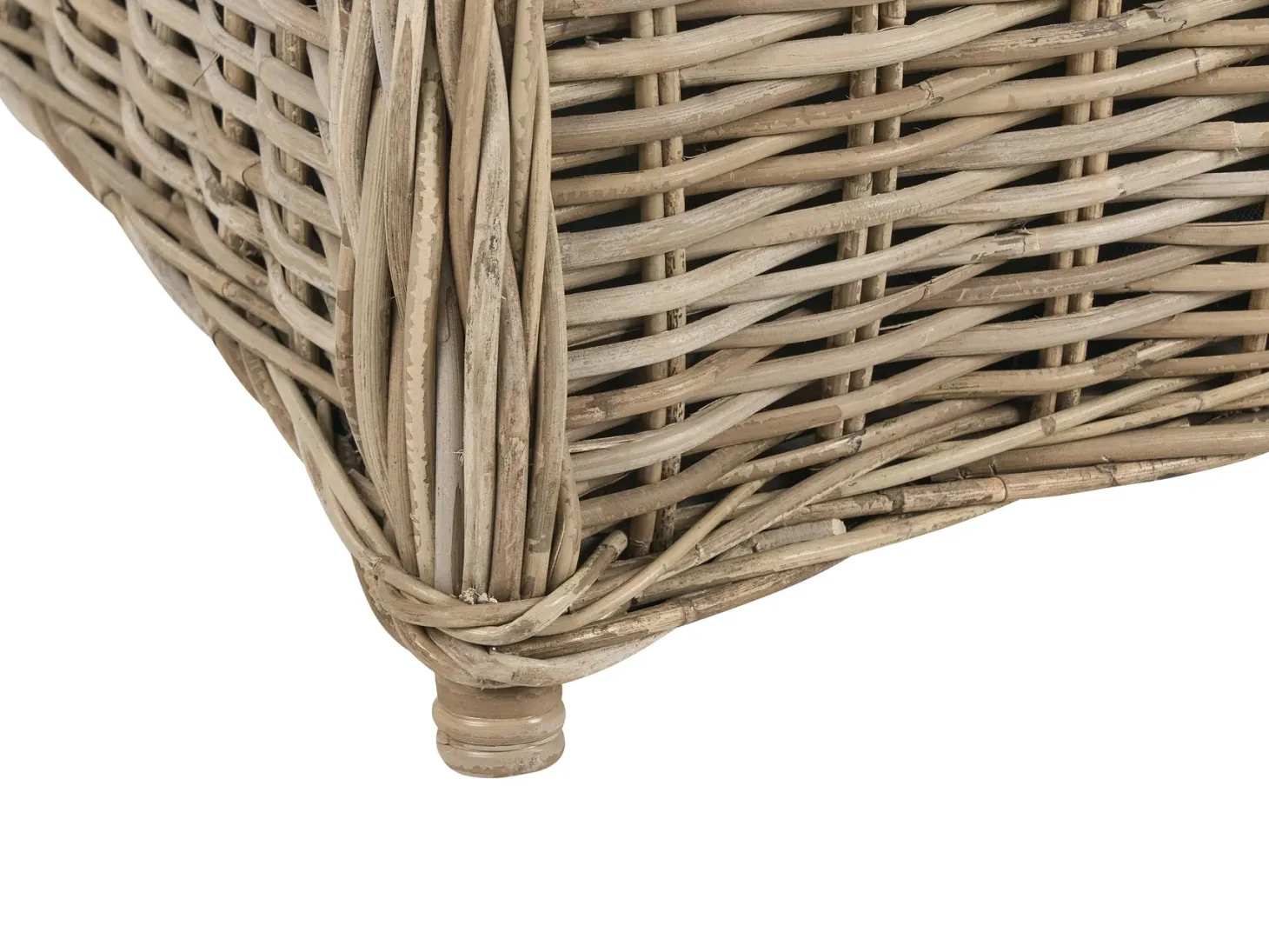 Ławka ogrodowa z poduchą SUSUA 189 cm Rattan Naturalny