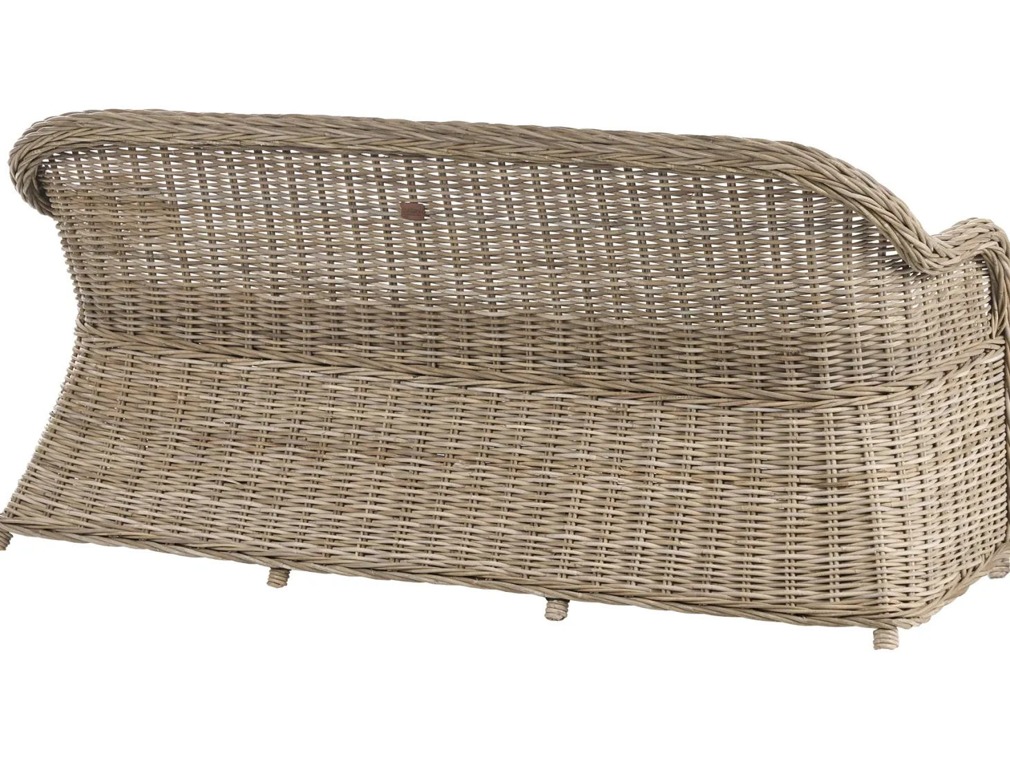 Ławka ogrodowa z poduchą SUSUA 189 cm Rattan Naturalny