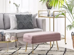 Best Ławka tapicerowana ze schowkiem DURHAM Welur Wszystkie Akcesoria|Ławki Tapicerowane
