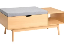 Sale Ławka z półką na buty BOURKE Jasno Wszystkie Siedziska|Wszystko Do Przechowywania