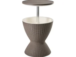 Barek ogrodowy z funkcją chłodzenia AISA 49 cm 49 cm Imitacja drewna Brązowy