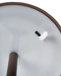 Bezprzewodowa lampa stołowa LED FRANCOLI Ze ściemniaczem Metal Brązowy