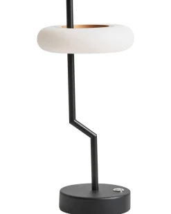 Bezprzewodowa lampa stołowa LED ALVIELA Ze ściemniaczem Metal Czarny