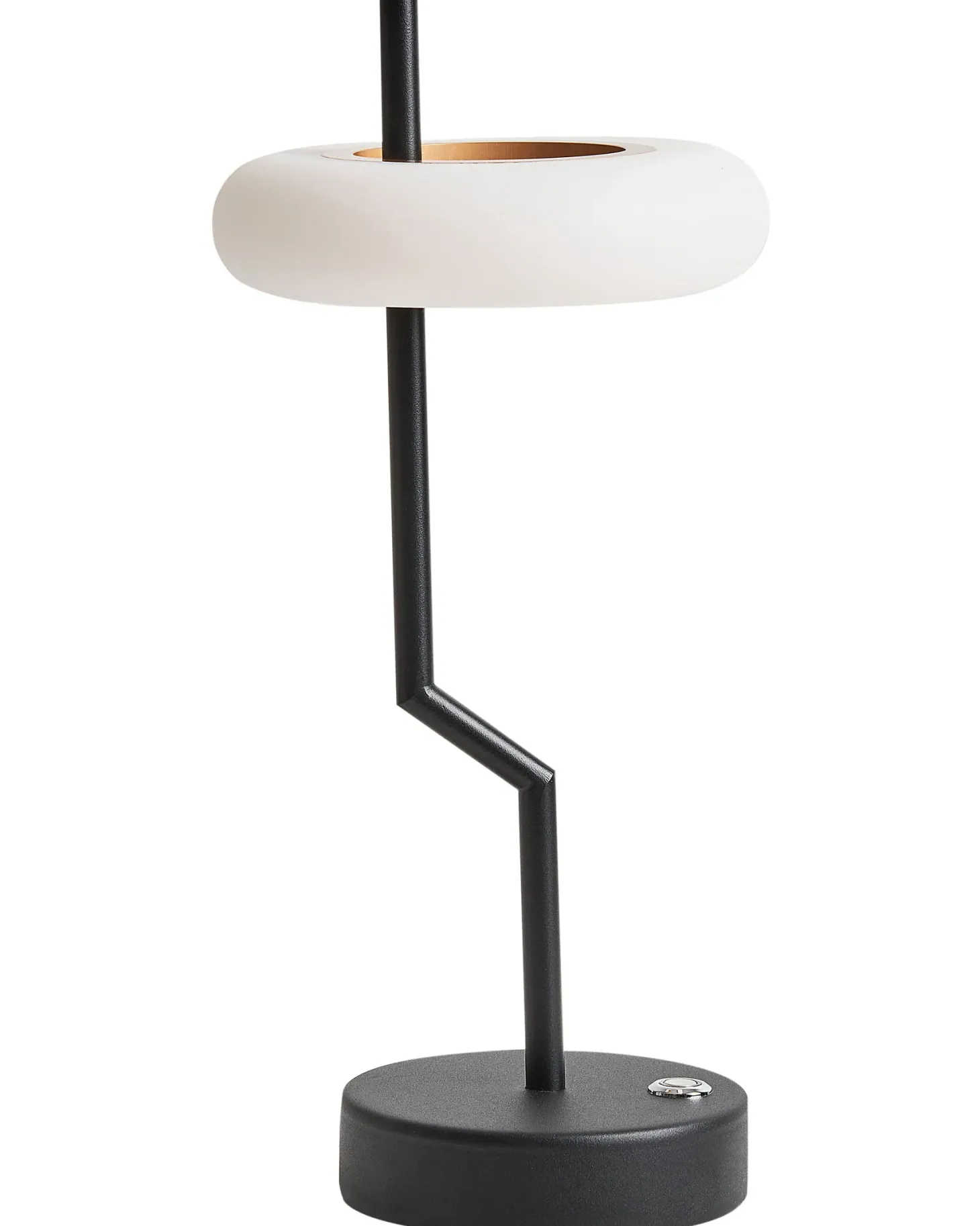 Bezprzewodowa lampa stołowa LED ALVIELA Ze ściemniaczem Metal Czarny